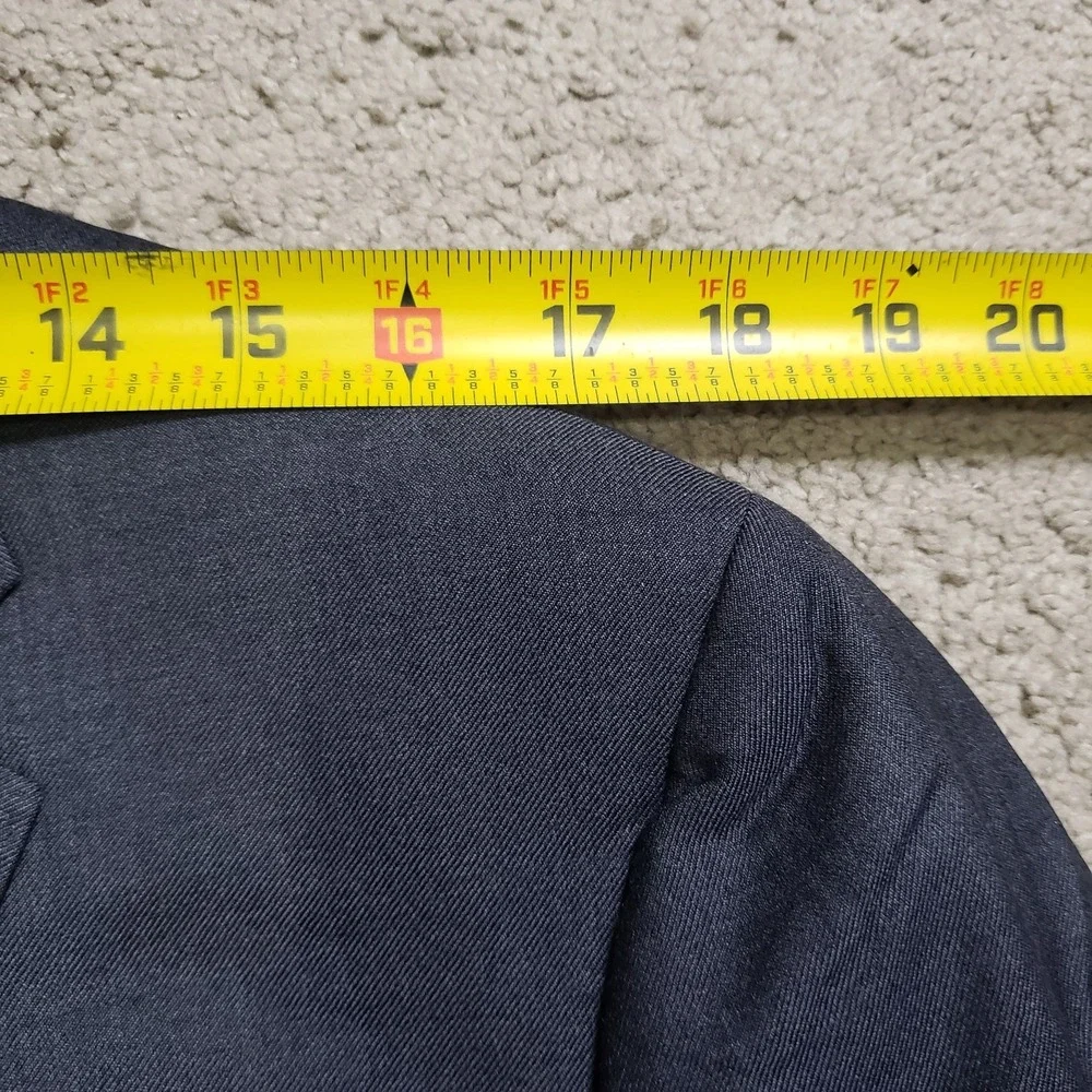 Hickey Freeman Blazer Sport Coat Jacket 42L Gray Loro Piana Four Seasons 130s